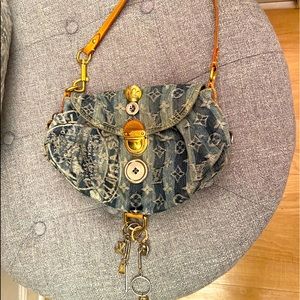 Louis Vuitton Limited Edition Judy Blame Pleaty Raye Denim Monogram Mini handbag